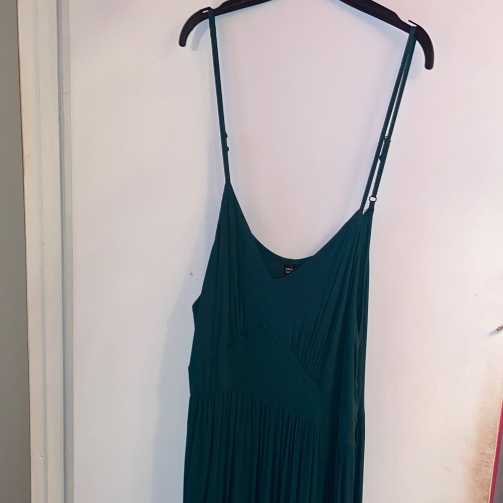 SHEIN Teal Backless Spaghetti Strap Dress